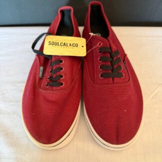 SoulCal & Co California Burgundy Canvas Low Trainers - Brand New - UK 7 / EU 41